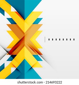 Tech futuristic geometric 3d shapes, minimal abstract background