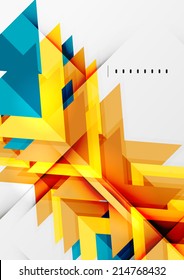 Tech futuristic geometric 3d shapes, minimal abstract background