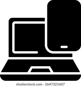 Tecnologia Gadgets Design moderno ícone preto