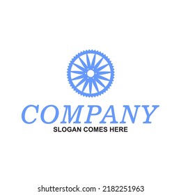 tech gear logo with electrical symbol - vector