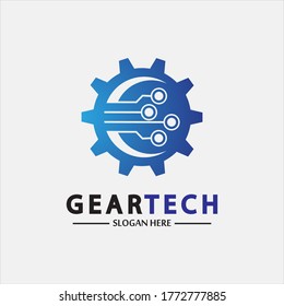 Technisches Design-Logo, Vektordesign-Vorlage. Design-Vektorgrafik für Technologielogo, Emblem, Design-Konzept, kreatives Symbol, Symbol