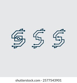 Tech gear logo vector design template. Technology Logo Template Design Vector, Emblem, Design Concept, Creative Symbol, Icon