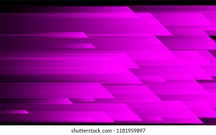 Tech Geometric Background. Gradient Shapes on Black Background. Bright Trendy Design for Wallpaper, Banner, Placard.