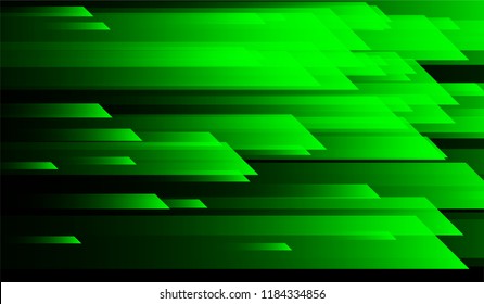 Tech Geometric Background. Gradient Shapes on Black Background. Bright Futuristic Design for Wallpaper, Brochure, Placard.