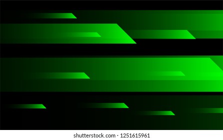 Tech Geometric Background. Gradient Shapes on Black Background. Bright Futuristic Design for Print, Brochure, Placard.