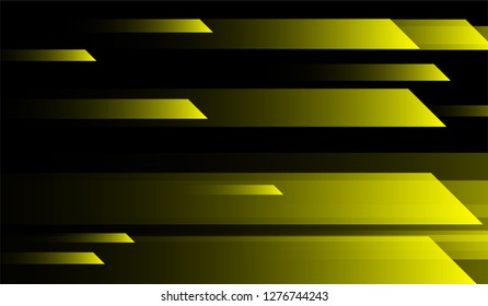 Tech Geometric Background. Gradient Shapes on Black Background. Colorful Modern Design for Print, Cover, Poster.