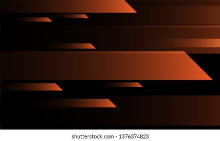 Tech Geometric Background. Gradient Shapes on Black Background. Colorful Futuristic Design for Print, Cover, Poster.