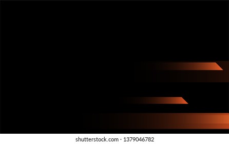 Tech Geometric Background. Gradient Shapes on Black Background. Colorful Dynamic Design for Card, Banner, Placard.