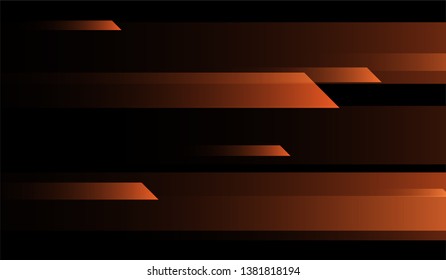 Tech Geometric Background. Gradient Shapes on Black Background. Colorful Modern Design for Print, Cover, Poster.