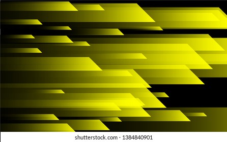 Tech Geometric Background. Gradient Shapes on Black Background. Colorful Futuristic Design for Card, Cover, Banner.