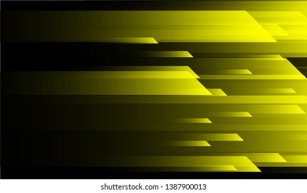 Tech Geometric Background. Gradient Shapes on Black Background. Colorful Modern Design for Print, Cover, Poster.
