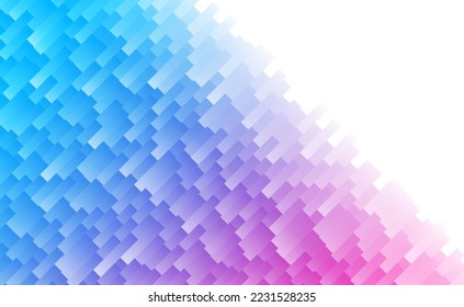 Tech geometric blue purple minimal abstract background. Vector design
