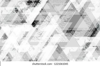 Tech Geometric Camouflage Seamless Texture. Rough Geometry Pattern. Tech Forms Seamless Texture. Urban Clothes Pattern Design.