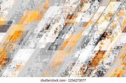 Tech Geometric Camouflage Seamless Texture. Scattered Polygons Pattern. Tech Forms Seamless Texture. Camouflage Clothes Pattern.
