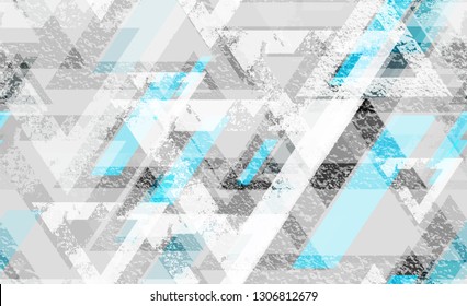 Tech Geometric Camouflage Seamless Texture. Pattern with Abstract Elements. Tech Forms Seamless Texture. Sporty Fashion Pattern.