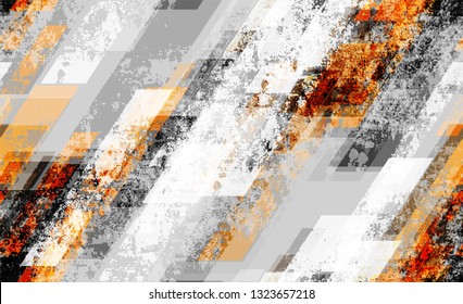 Tech Geometric Camouflage Seamless Texture. Scattered Polygons Pattern. Tech Forms Seamless Texture. Urban Clothes Pattern Design.