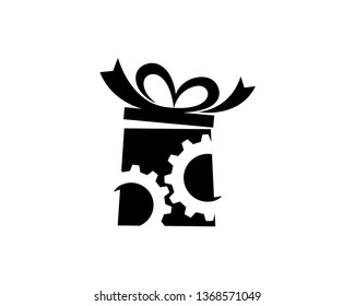 Tech Gift Logo Template, Icon, Symbol - Vector