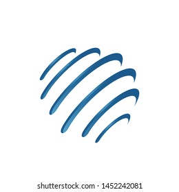 Tech Globe logo design for international business of global technology industries