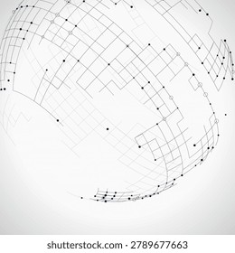 Tech Globe vector background with versatile graphic elements for microstock and commercial design projects.