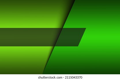 Tech green modern material design. Vector abstract widescreen background with free place for your text. Modern design template for your business