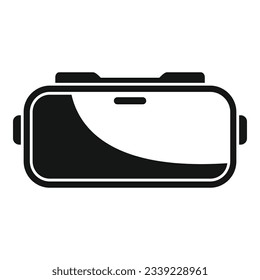 Tech headset icon simple vector. Vr reality. Digital video