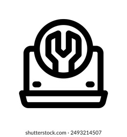 tech help icon. vector line icon for your website, mobile, presentation, and logo design.