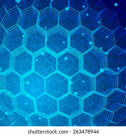 Tech Hexagon Background