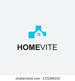 tech house logo / home vector