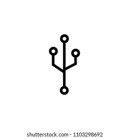 Tech Icon Logo Design Element