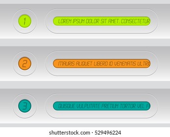 Tech infographic background design with light colors and colorful lcd displays