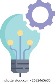 tech innovation flat icon design