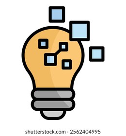 Tech Innovation Icon Element For Design