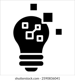 Tech Innovation Icon Element For Design