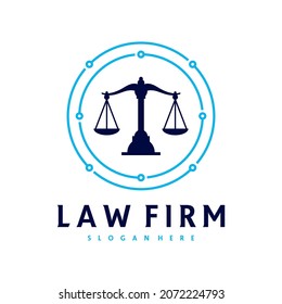 Tech Justice logo vector template, Creative Law Firm logo design concepts