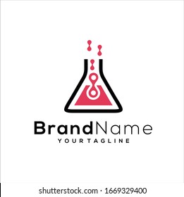 Tech Lab Logo Template Design Vector, Lab Icon, Lab Symbol