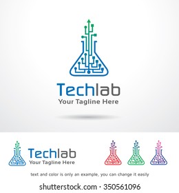 Tech Lab Logo Template Design Vector 