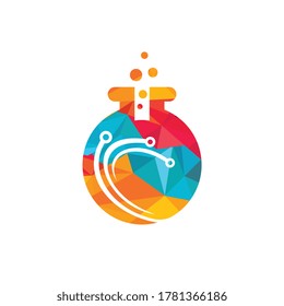 Tech lab vector logo design. Modern Lab logo template.