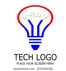 TECH LAMP VEKTOR PLACE YOUR SLOGAN HERE