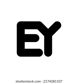 tech letter ey monogram logo design template