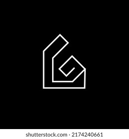  letra tecnológica g diseño de logotipo moderno