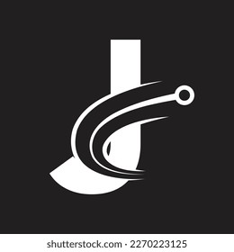 Tech Letter J black Logo . Futuristic Vector Logo Template with Green and Blue Gradient Color. Geometric Shape. Usable for Business and Technology Logos