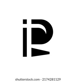 tech letter r modern logo design template