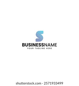 Tech letter S logo design