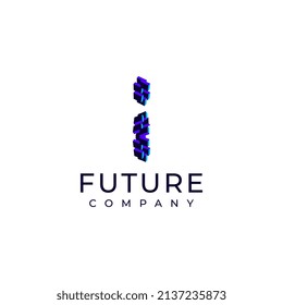 logotipo moderno de inicio de la nueva carta tech i