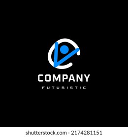  tech letter vc modern logo design template