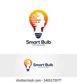 tech lightbulb logo designs concept, creative icon symbol technology logo, bulb logo designs