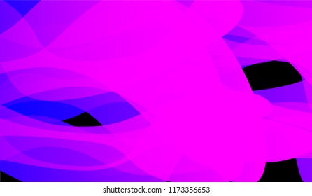 Tech Liquid Background. Bright Neon Trendy Design for Print, Cover, Poster. Gradient Shapes on Black Background.