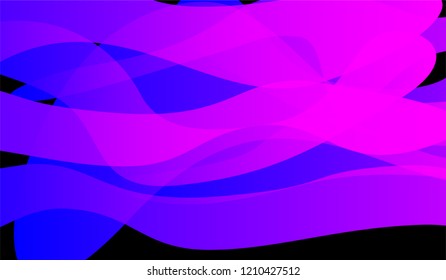 Tech Liquid Background. Colorful Neon Dynamic Design for Print, Cover, Poster. Gradient Shapes on Black Background.