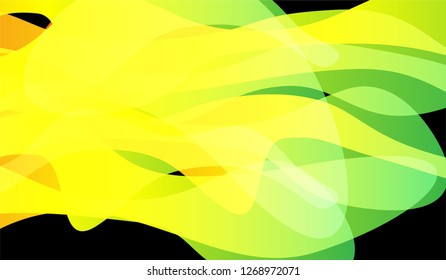 Tech Liquid Background. Colorful Neon Modern Design for Print, Cover, Poster. Gradient Shapes on Black Background.