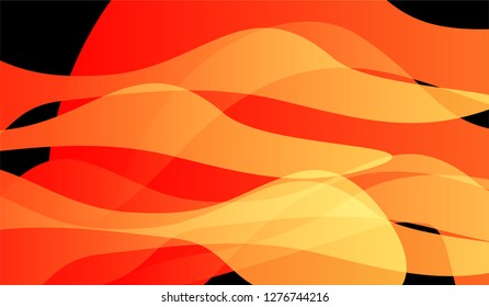 Tech Liquid Background. Colorful Neon Dynamic Design for Wallpaper, Brochure, Placard. Gradient Shapes on Black Background.